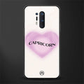 capricorn minimalistic glass case for oneplus 8 pro image