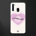 capricorn minimalistic glass case for samsung a21 image