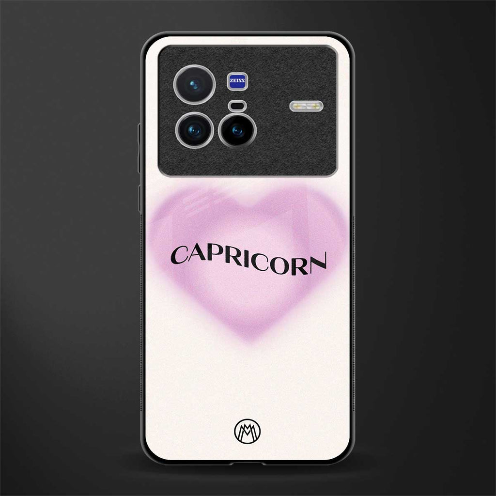 capricorn minimalistic glass case for vivo x80 image