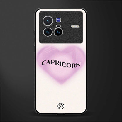 capricorn minimalistic glass case for vivo x80 image