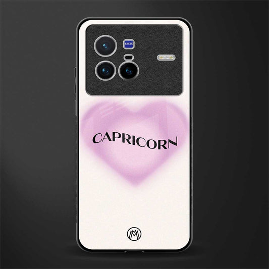 capricorn minimalistic glass case for vivo x80 image