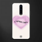 capricorn minimalistic glass case for oneplus 8 image