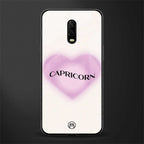 capricorn minimalistic glass case for oneplus 6t image