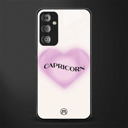 capricorn minimalistic back phone cover | glass case for samsung galaxy f23 5g