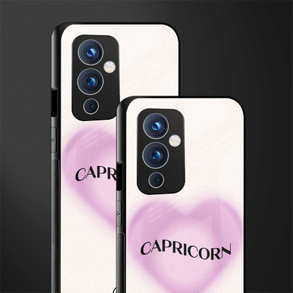capricorn minimalistic back phone cover | glass case for oneplus 9