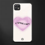 capricorn minimalistic back phone cover | glass case for samsung galaxy f42