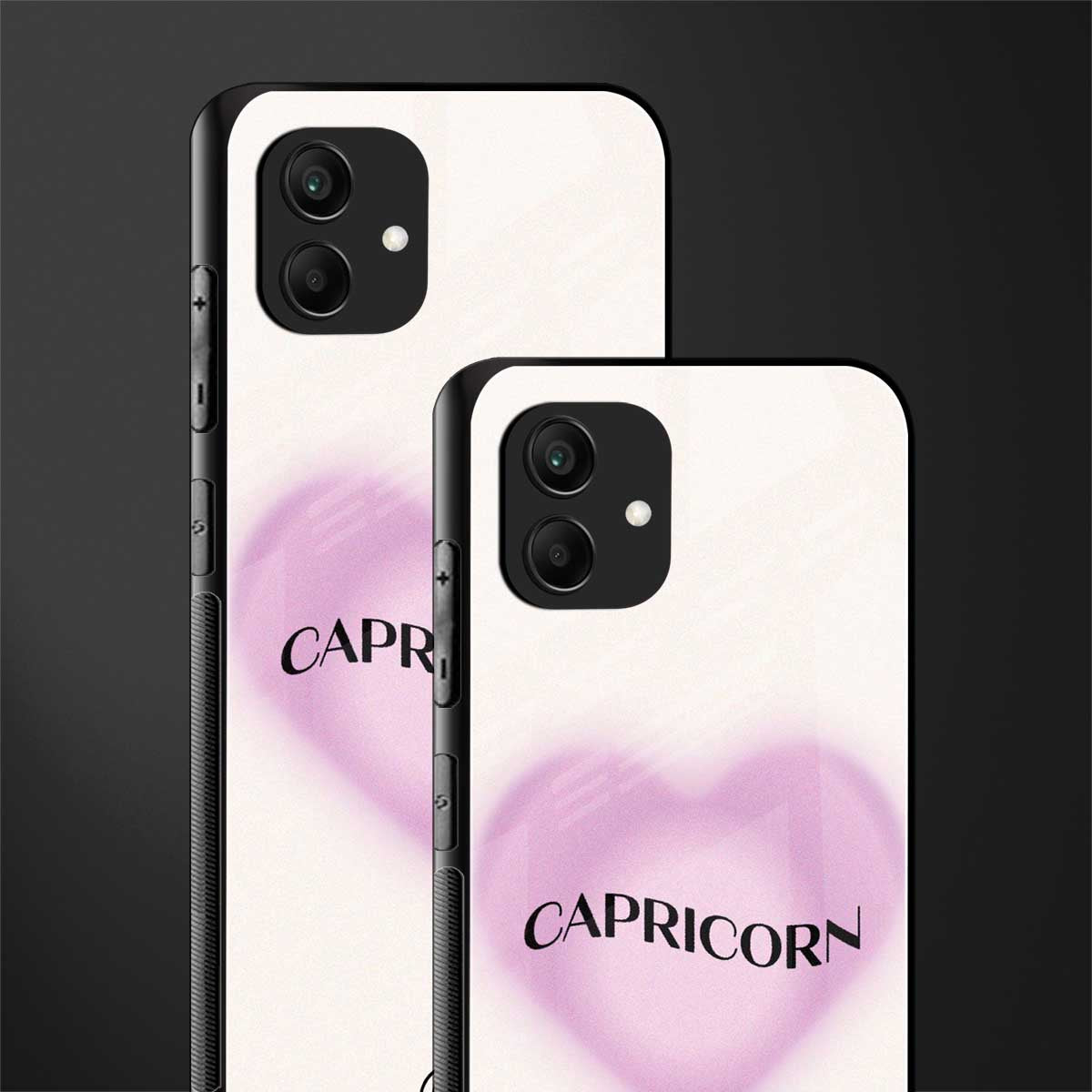 capricorn minimalistic back phone cover | glass case for samsung galaxy a04