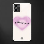 capricorn minimalistic back phone cover | glass case for vivo y72