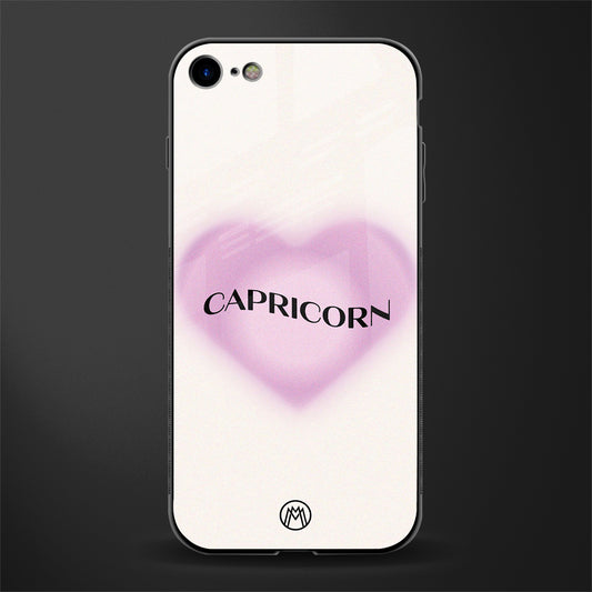 capricorn minimalistic glass case for iphone 7 image