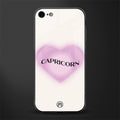 capricorn minimalistic glass case for iphone 8 image