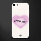 capricorn minimalistic glass case for iphone 8 image