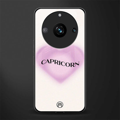 capricorn minimalistic back phone cover | glass case for realme 11 pro 5g