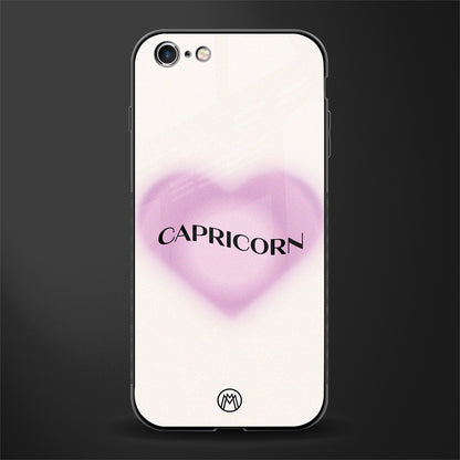 capricorn minimalistic glass case for iphone 6 plus image