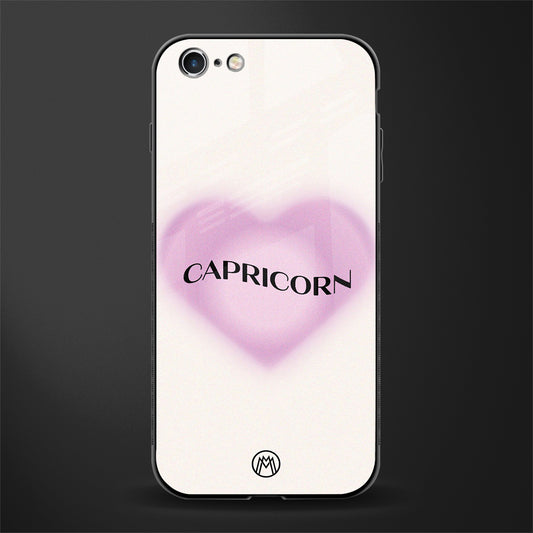 capricorn minimalistic glass case for iphone 6 plus image