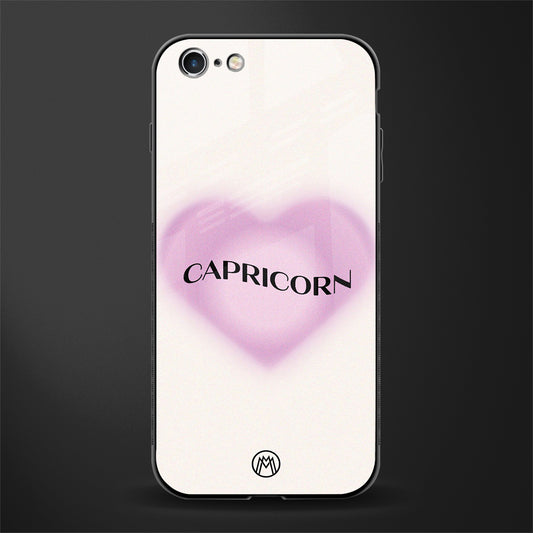 capricorn minimalistic glass case for iphone 6 image