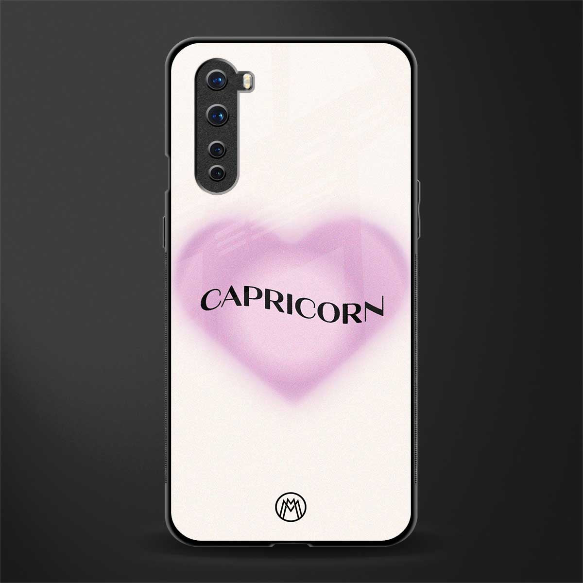 capricorn minimalistic glass case for oneplus nord ac2001 image