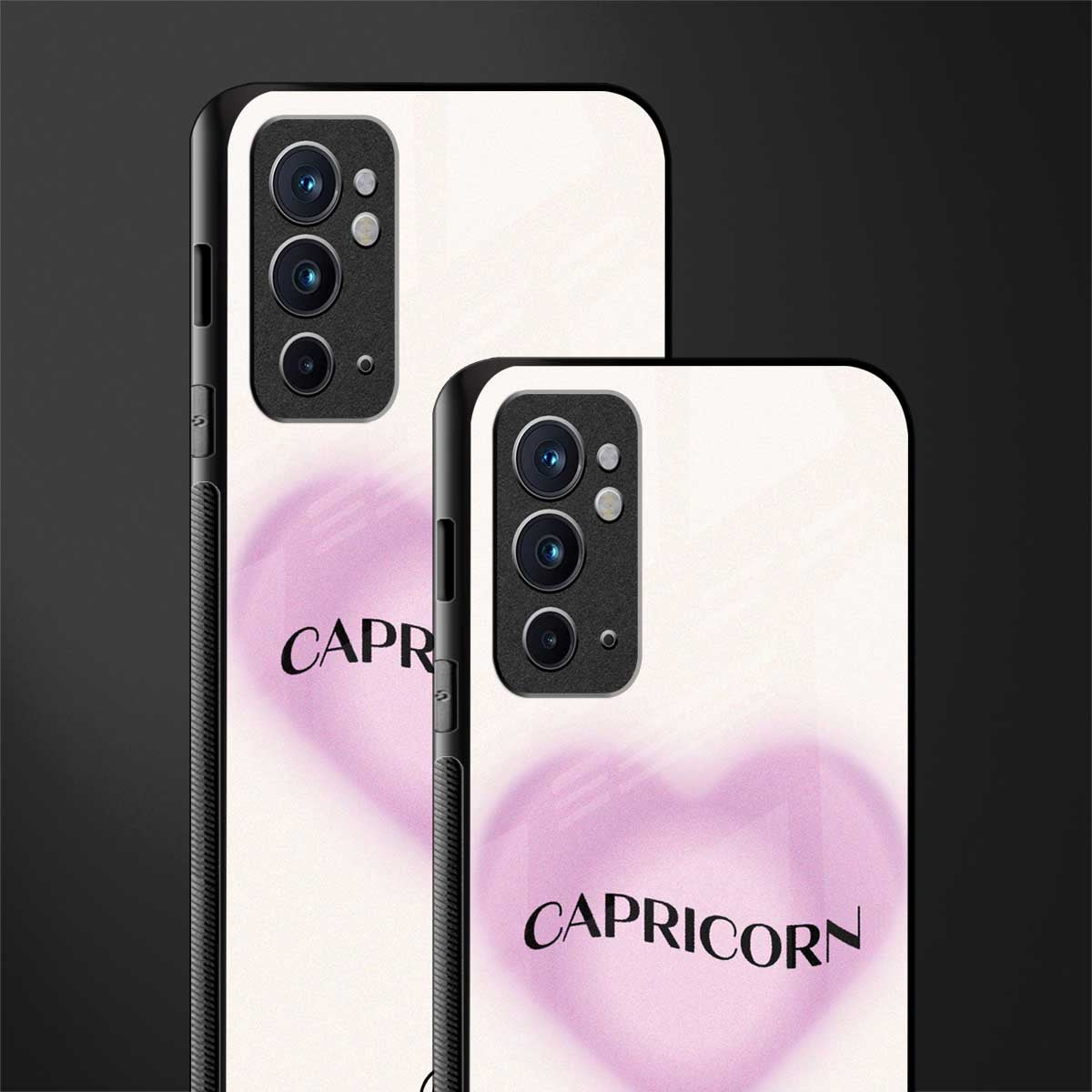 capricorn minimalistic glass case for oneplus 9rt image-2