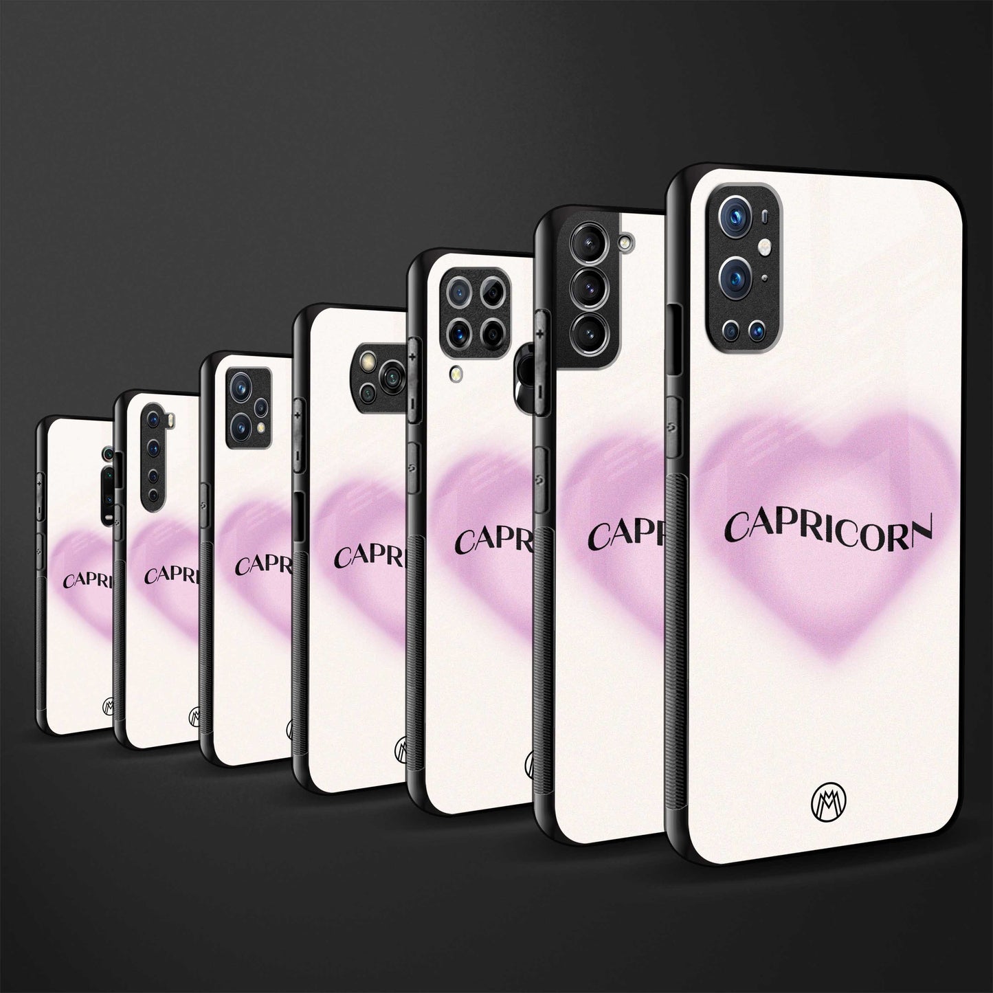 capricorn minimalistic glass case for samsung galaxy a71 image-3