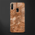 caramel brown marble glass case for realme narzo 10a image