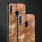 caramel brown marble glass case for vivo u20 image-2