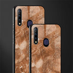 caramel brown marble glass case for vivo z1 pro image-2