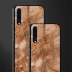 caramel brown marble glass case for samsung galaxy a50s image-2