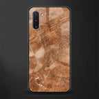 caramel brown marble glass case for samsung galaxy note 10 image