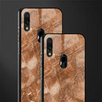 caramel brown marble glass case for redmi 7redmi y3 image-2