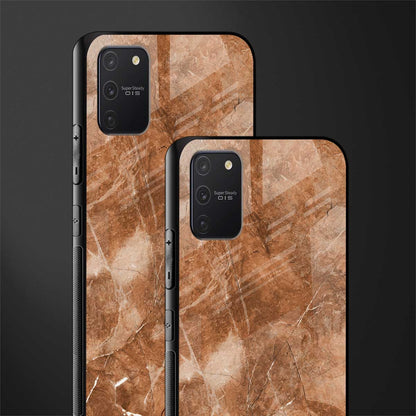 caramel brown marble glass case for samsung galaxy s10 lite image-2