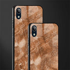 caramel brown marble glass case for vivo y91i image-2