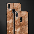 caramel brown marble glass case for vivo y95 image-2