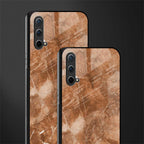 caramel brown marble glass case for oneplus nord ce 5g image-2
