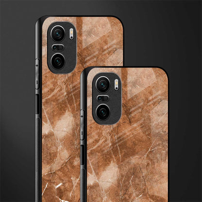 caramel brown marble glass case for mi 11x 5g image-2