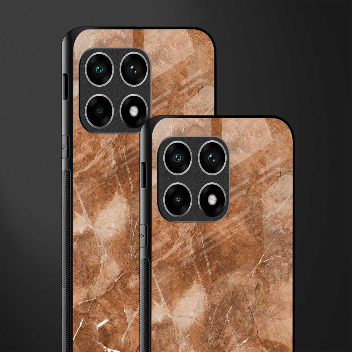 caramel brown marble glass case for oneplus 10 pro 5g image-2