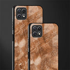 caramel brown marble back phone cover | glass case for samsung galaxy f42