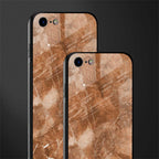 caramel brown marble glass case for iphone 8 image-2