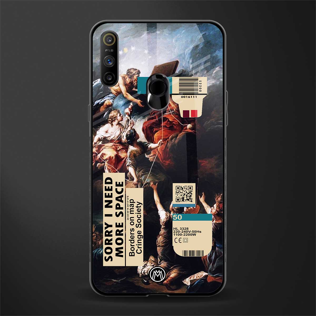 carlevanloo glass case for realme narzo 20a image