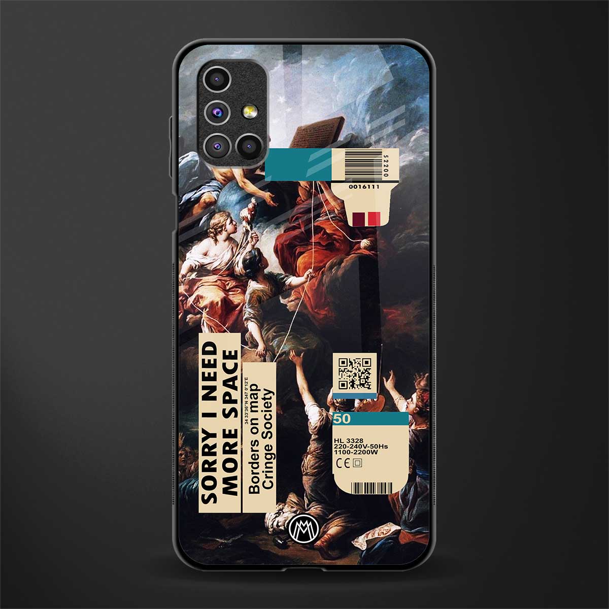carlevanloo glass case for samsung galaxy m31s image