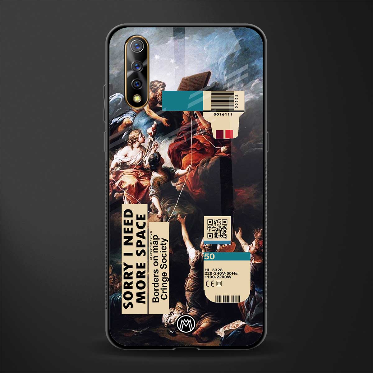 carlevanloo glass case for vivo s1 image