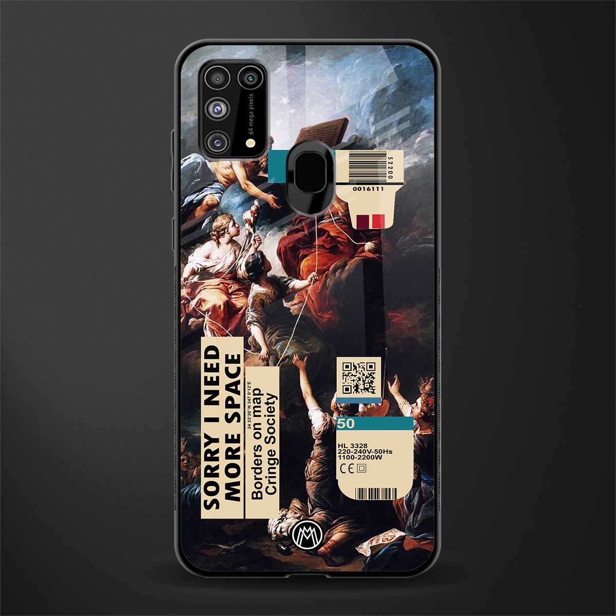 carlevanloo glass case for samsung galaxy m31 image