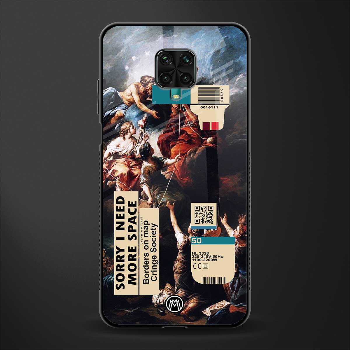 carlevanloo glass case for redmi note 9 pro image