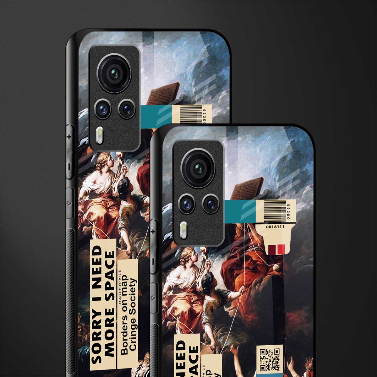 carlevanloo glass case for vivo x60 pro image-2