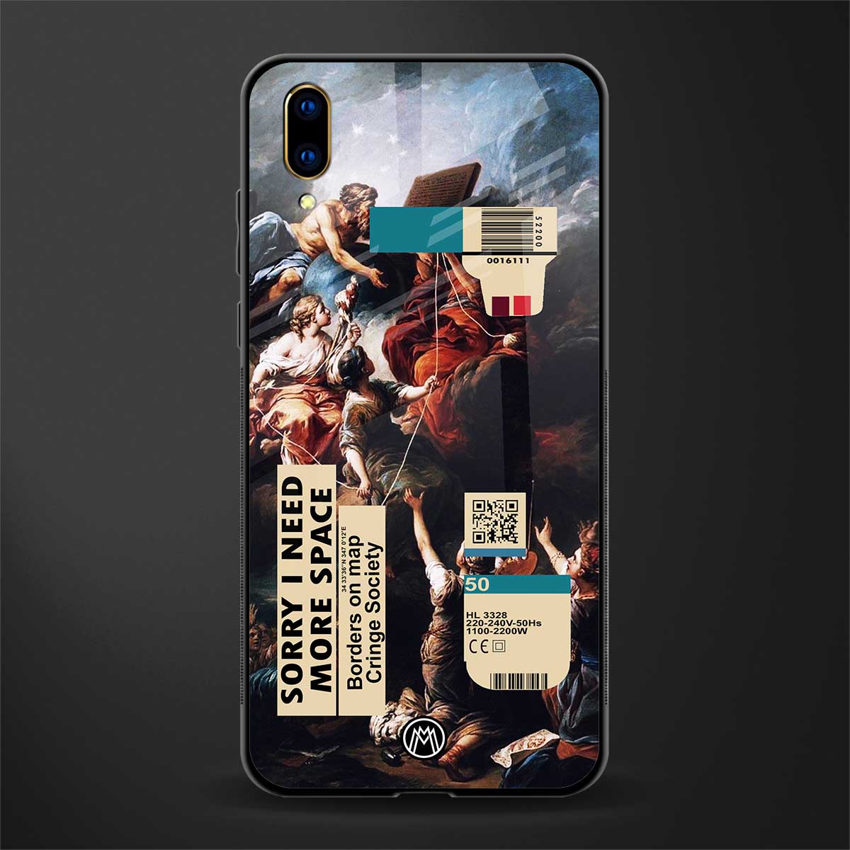 carlevanloo glass case for vivo v11 pro image