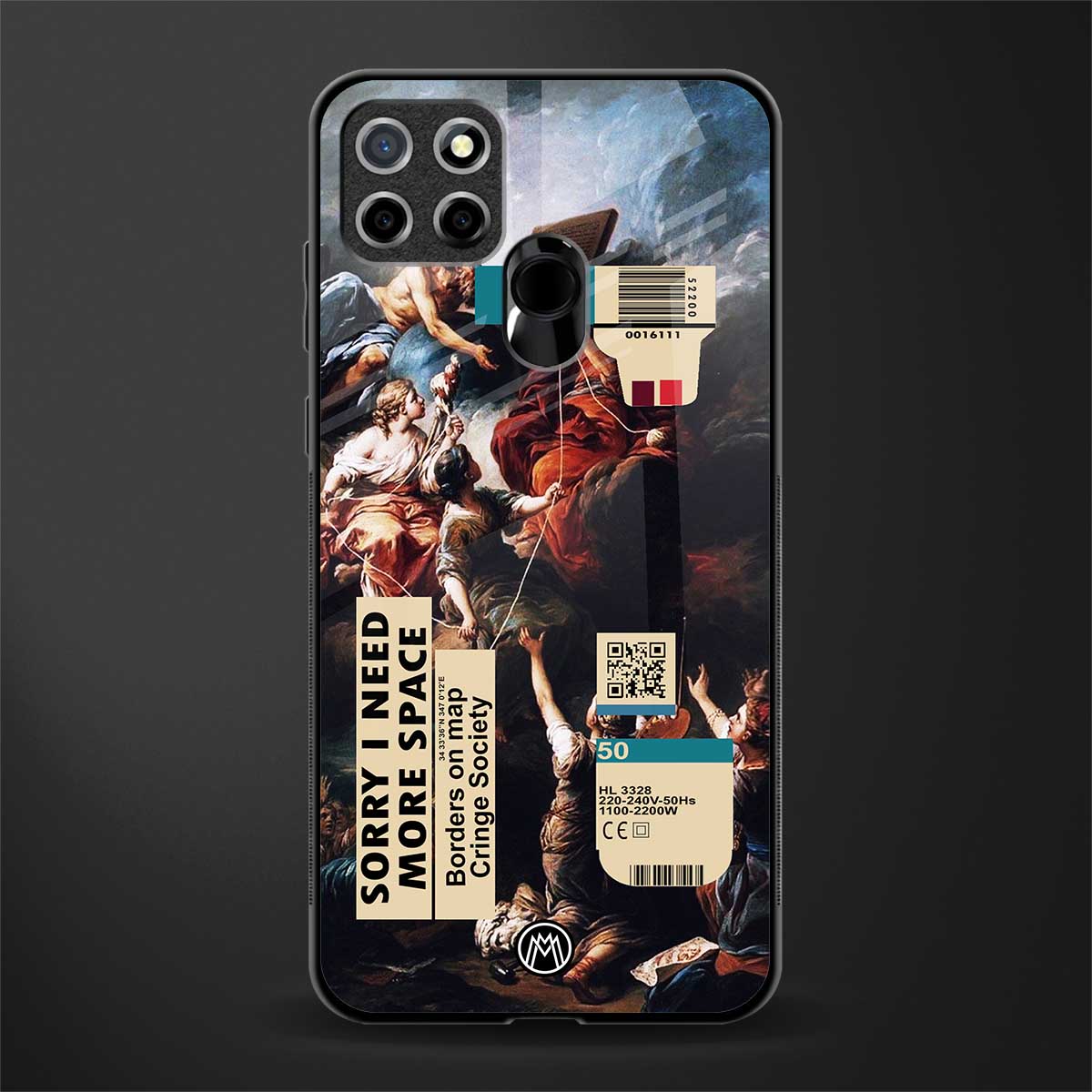 carlevanloo glass case for realme narzo 20 image