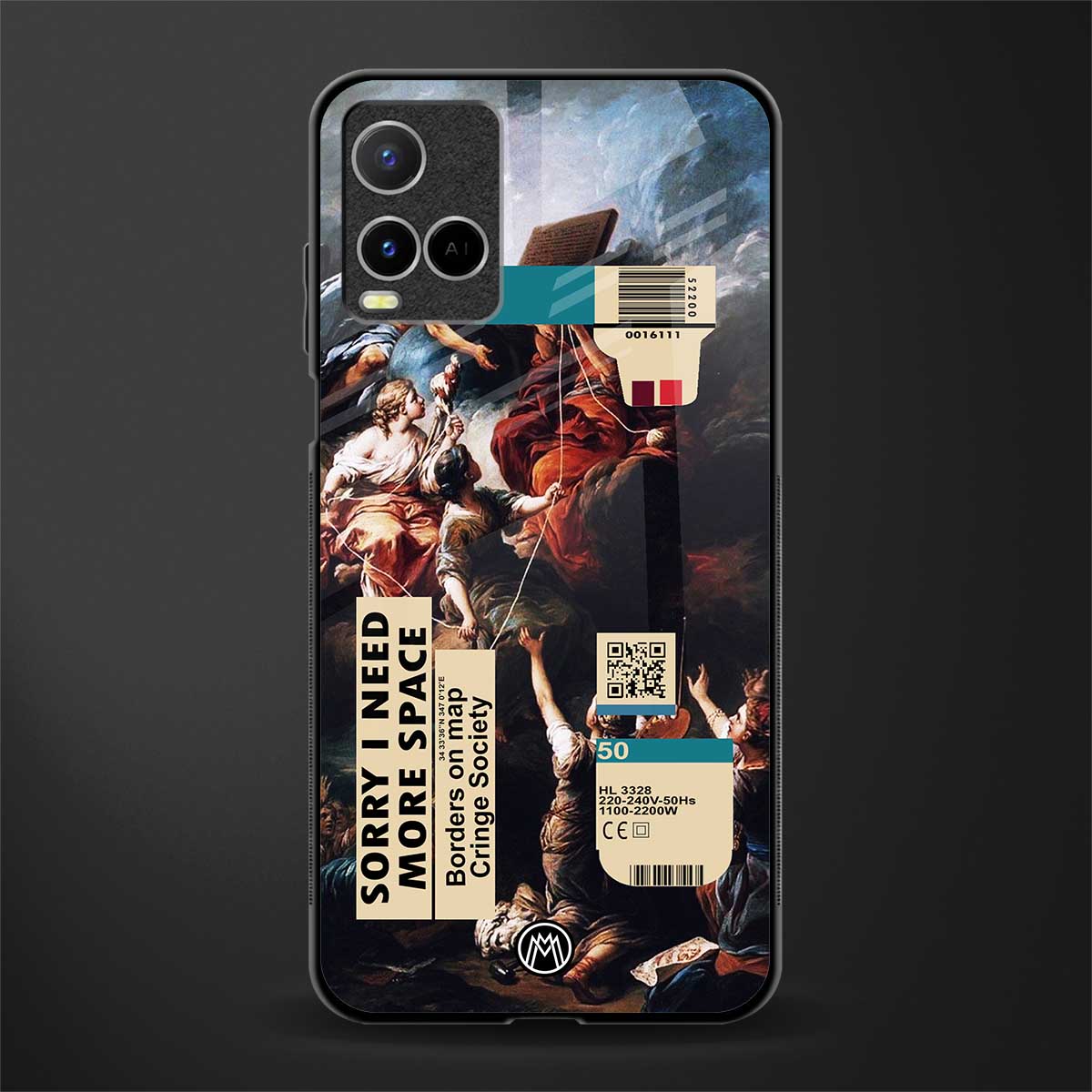 carlevanloo glass case for vivo y21s image