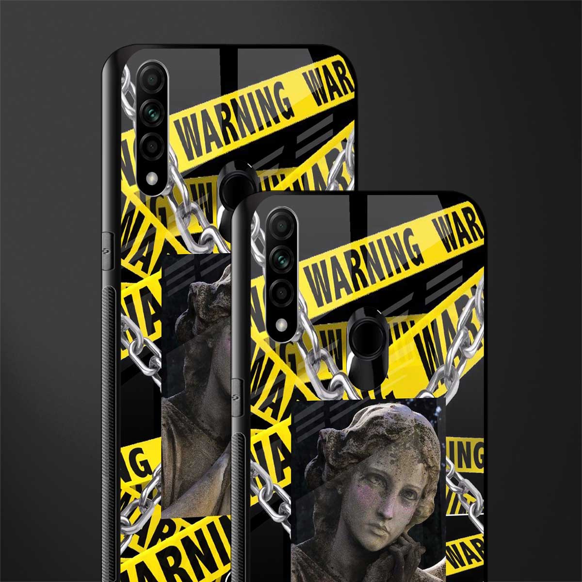 caution glass case for oppo a31 image-2