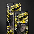 caution glass case for vivo v15 pro image-2