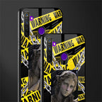 caution glass case for realme 5s image-2