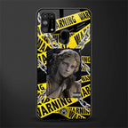 caution glass case for samsung galaxy m31 image