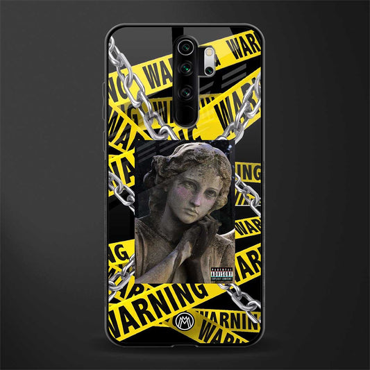 caution glass case for redmi note 8 pro image